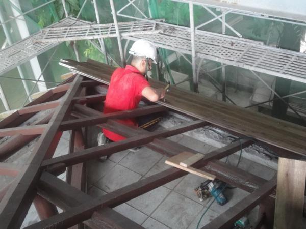 1040618 H區日式屋架屋面板鋪設